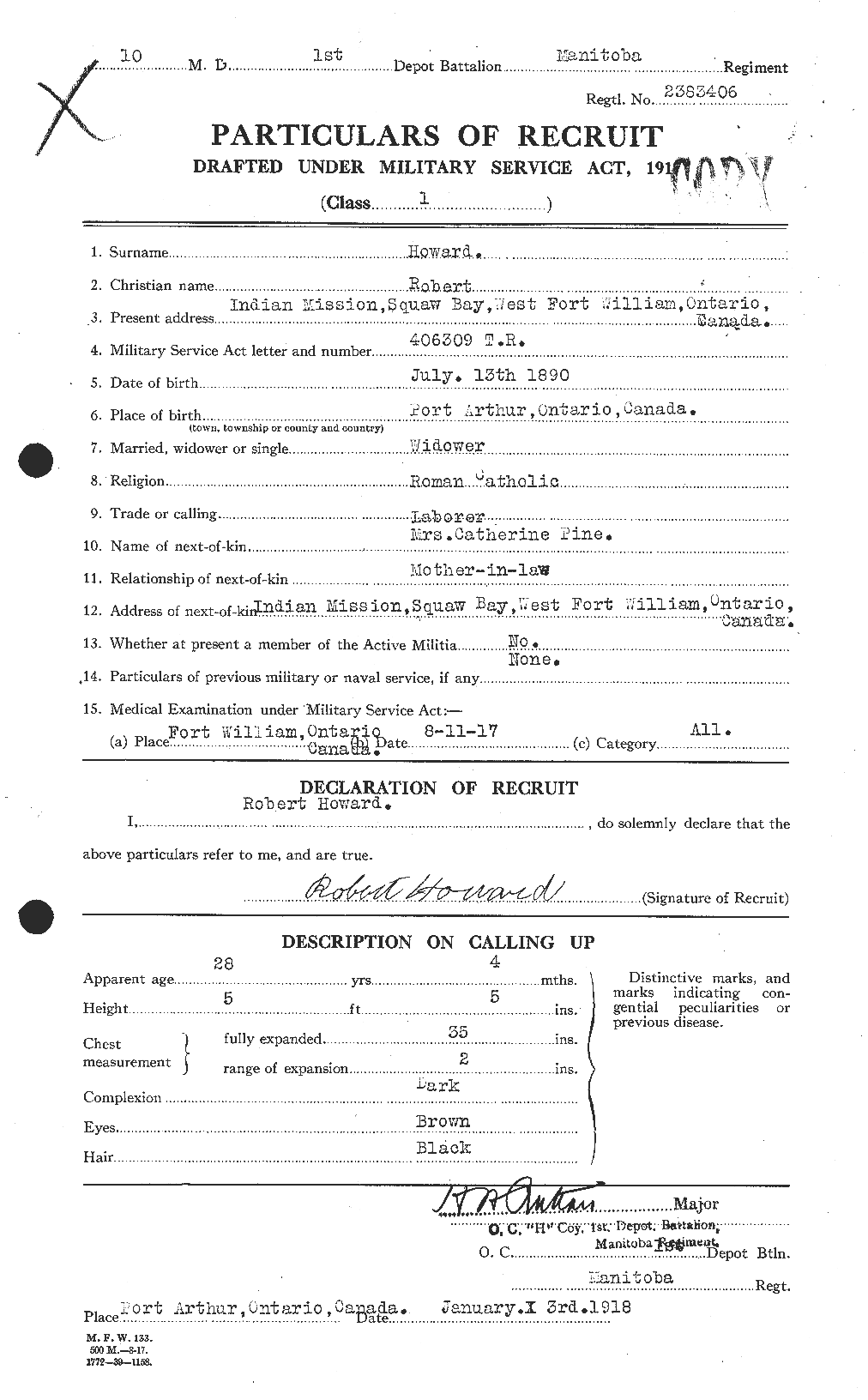 Personnel Records of the First World War - CEF 404983a