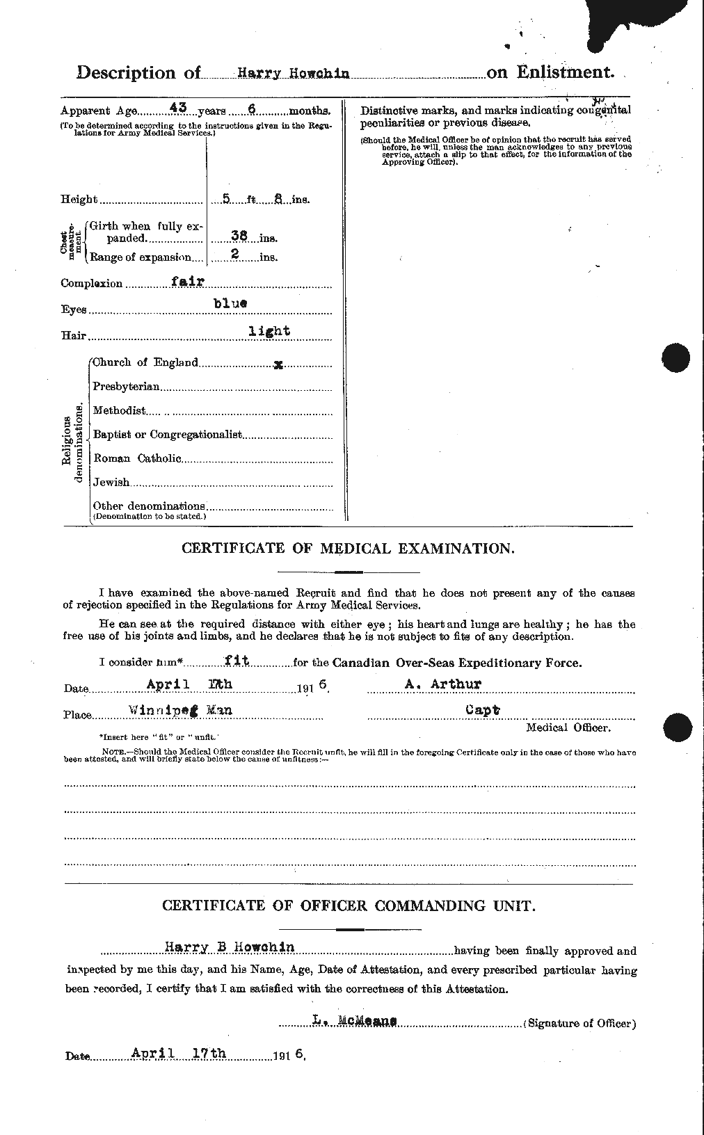 Personnel Records of the First World War - CEF 405224b