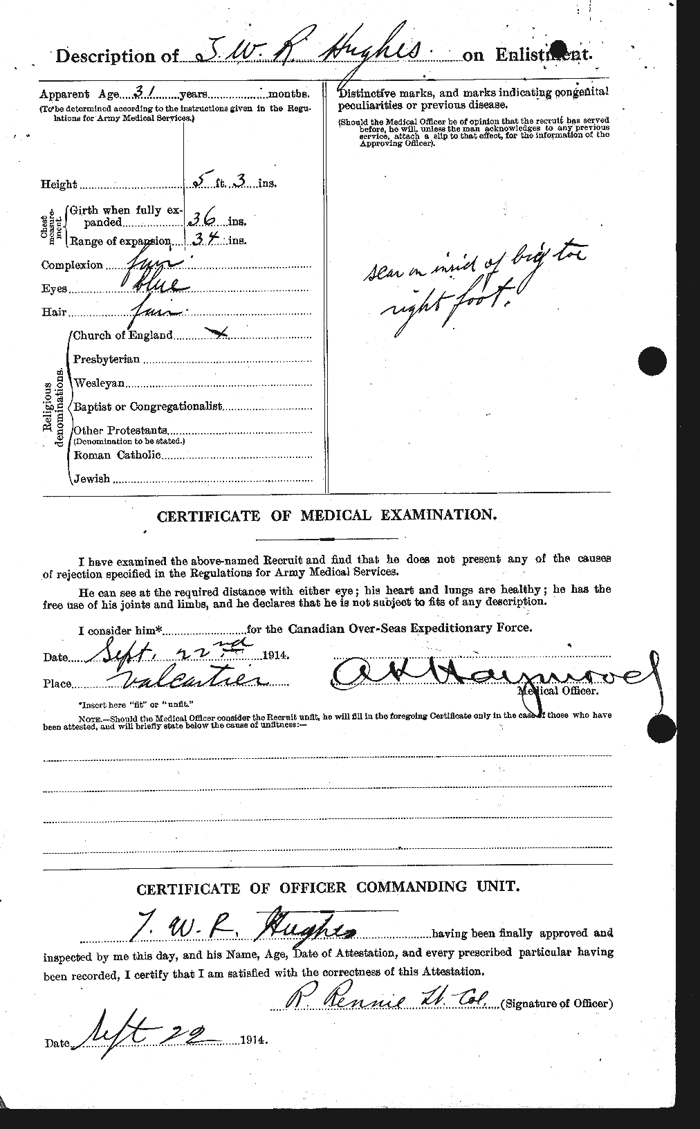 Personnel Records of the First World War - CEF 405846b