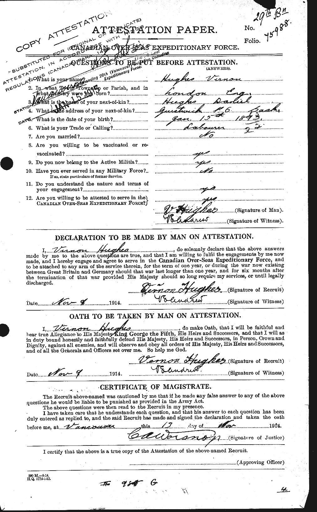 Personnel Records of the First World War - CEF 405848a