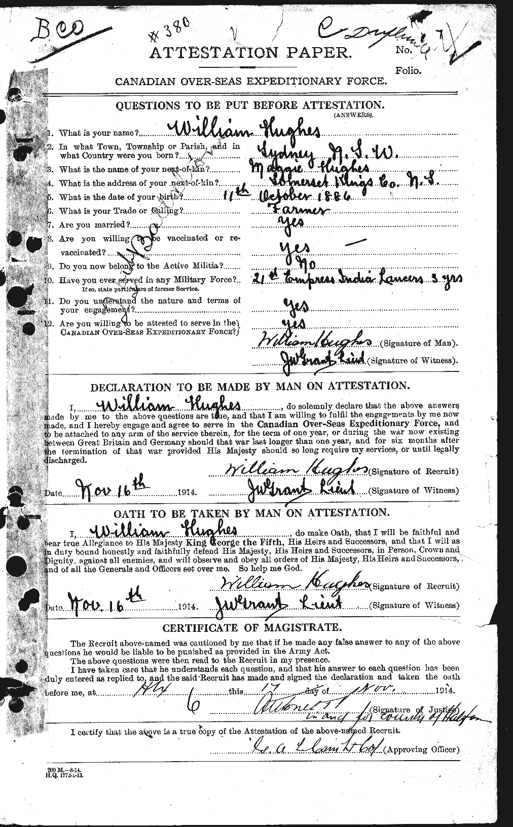 Personnel Records of the First World War - CEF 405879a