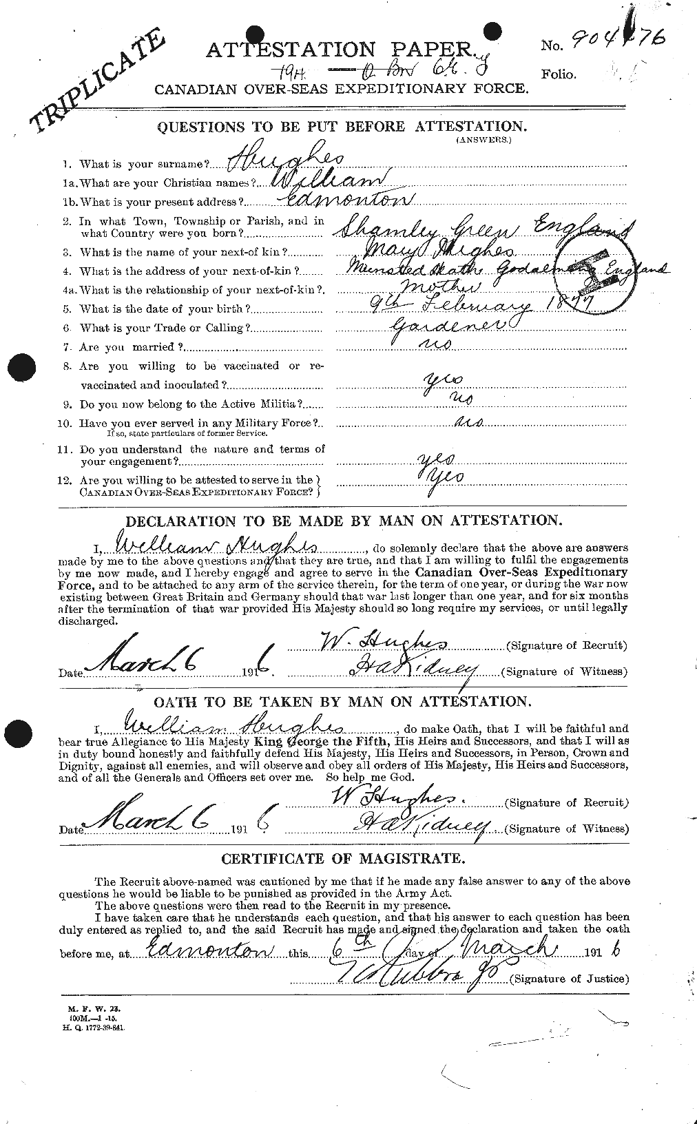 Personnel Records of the First World War - CEF 405893a