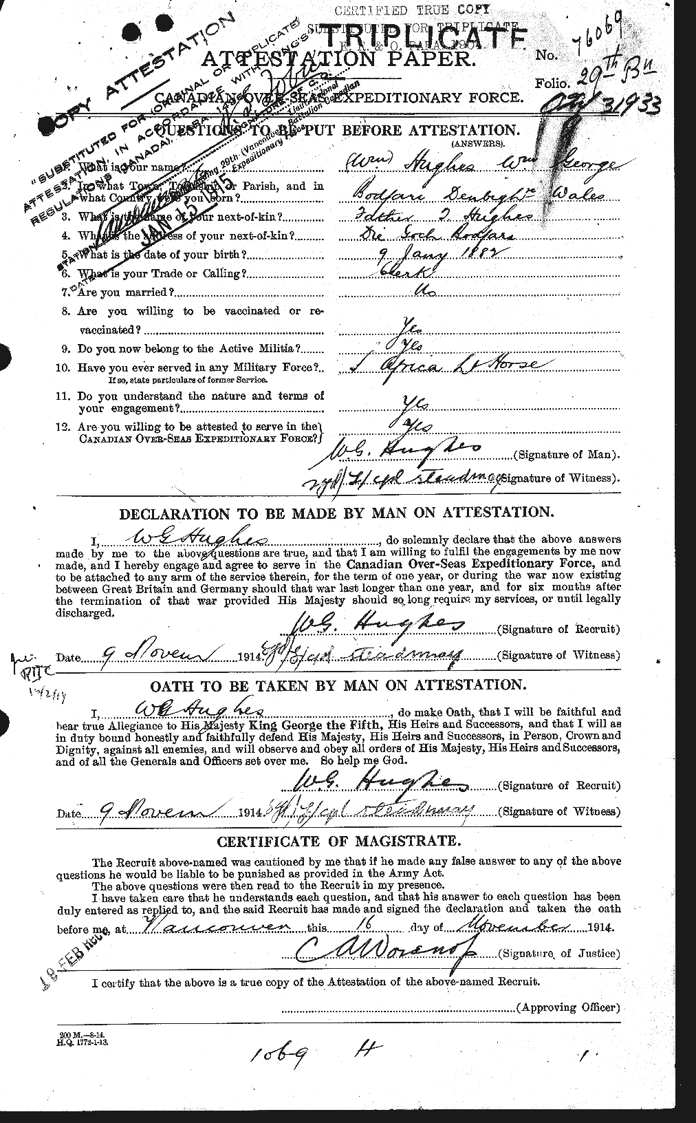 Personnel Records of the First World War - CEF 405923a