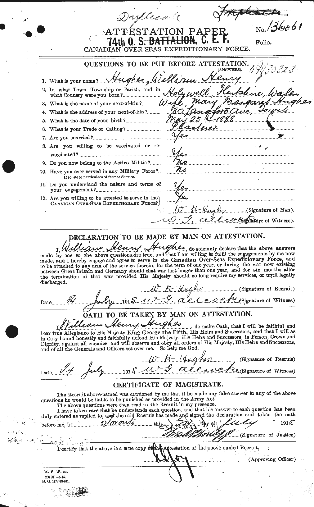 Personnel Records of the First World War - CEF 405929a