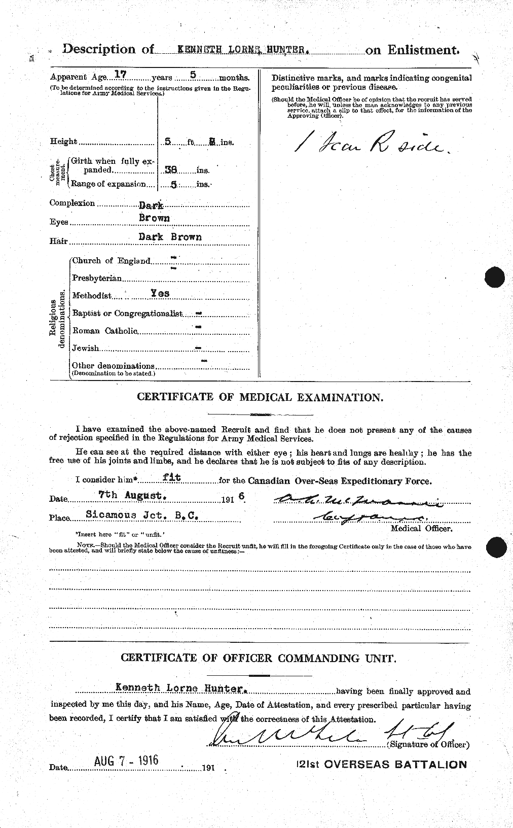 Personnel Records of the First World War - CEF 406397b