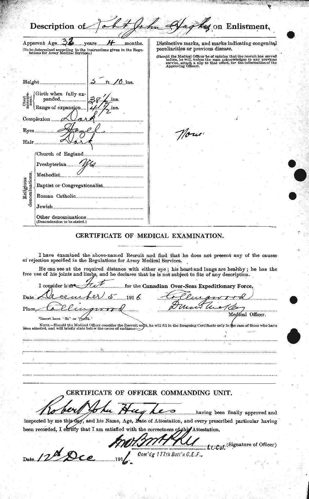 Personnel Records of the First World War - CEF 406614b