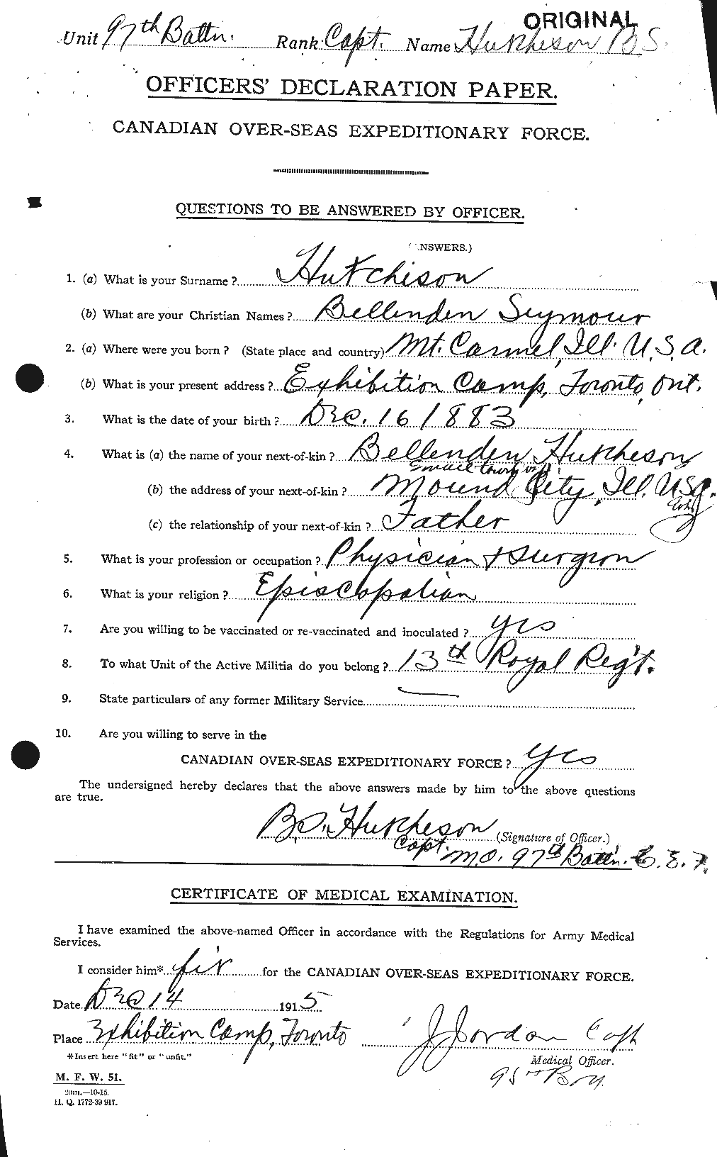 Personnel Records of the First World War - CEF 407957a