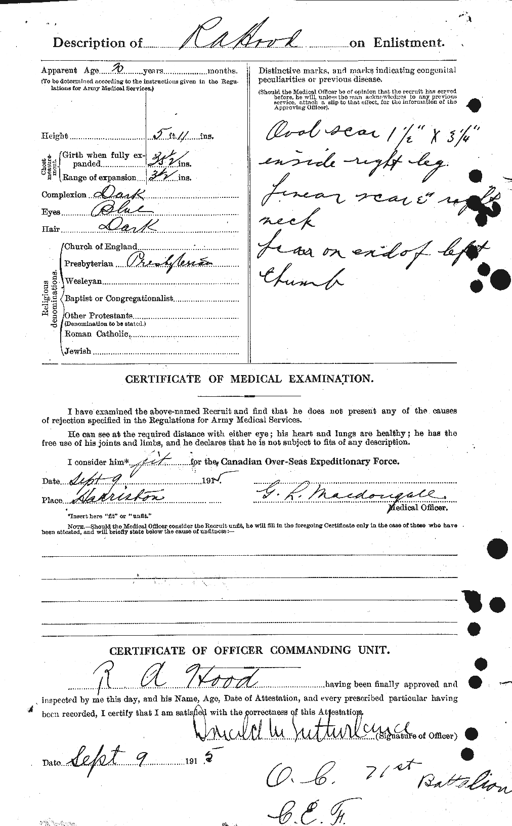 Personnel Records of the First World War - CEF 409372b