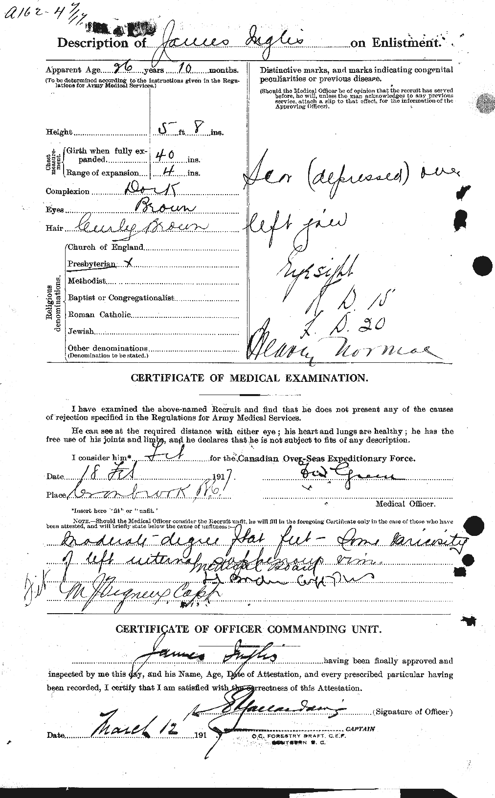 Personnel Records of the First World War - CEF 410251b