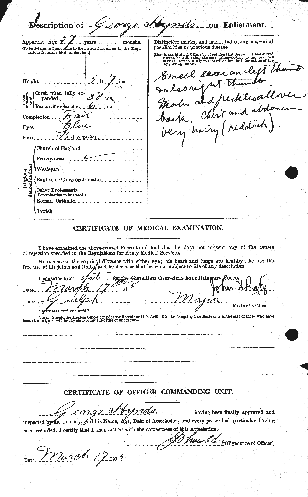 Personnel Records of the First World War - CEF 411515b