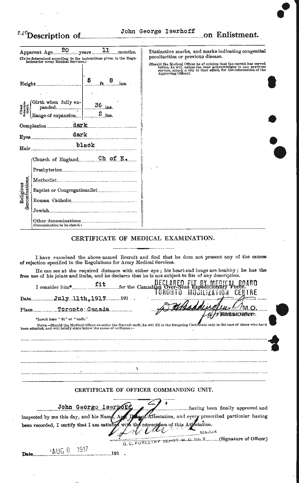 Personnel Records of the First World War - CEF 414008b