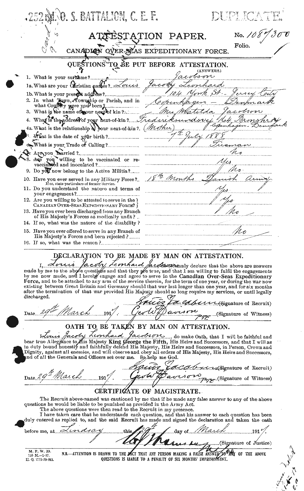 Personnel Records of the First World War - CEF 414285a