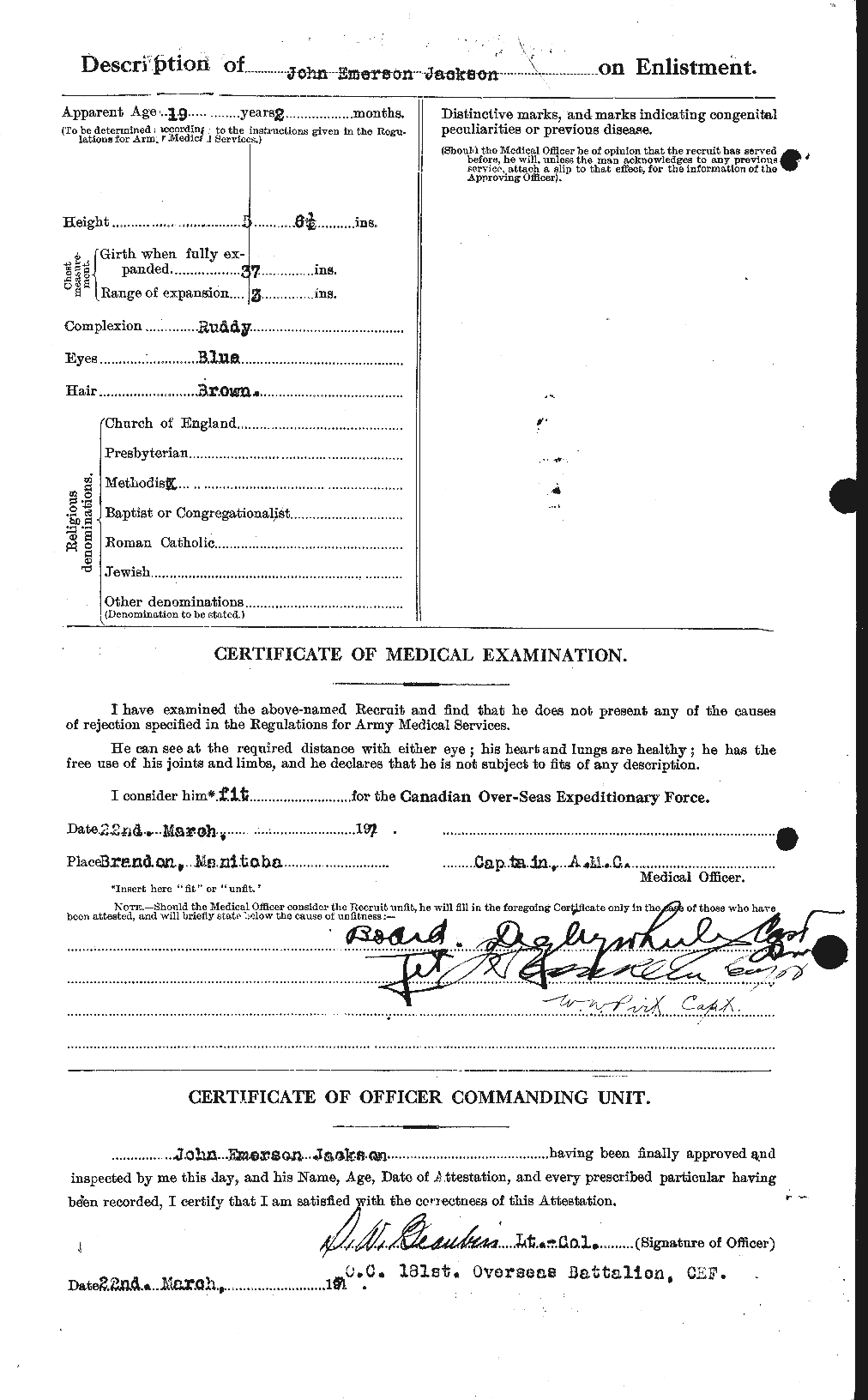 Personnel Records of the First World War - CEF 414308b