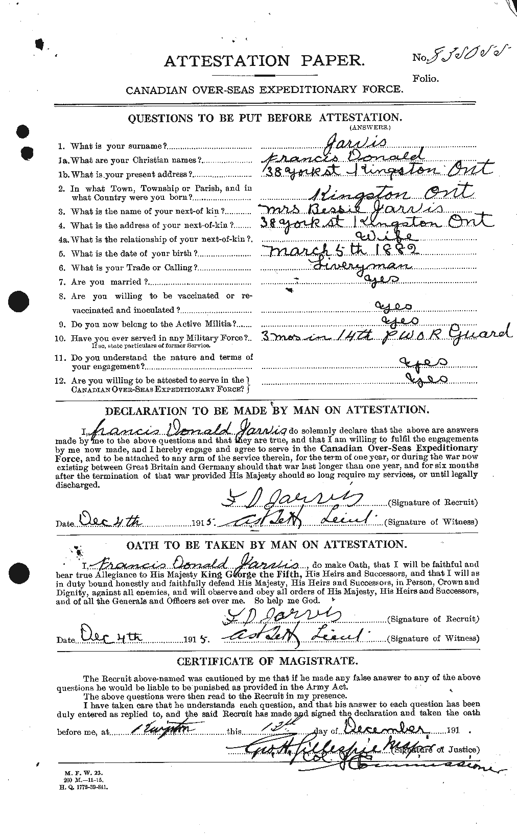 Personnel Records of the First World War - CEF 414684a