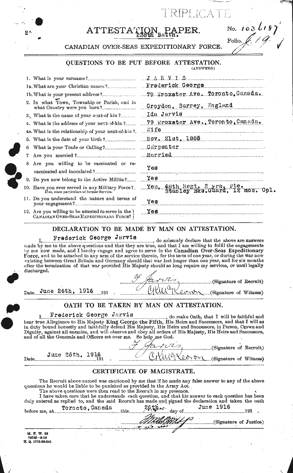 Personnel Records of the First World War - CEF 414696a