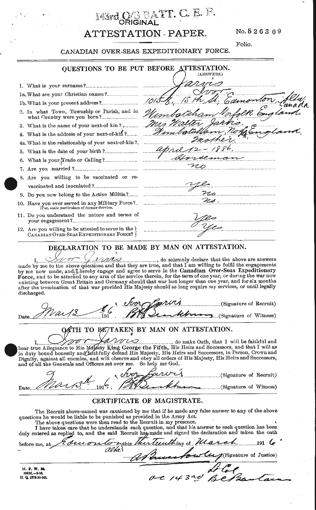 Personnel Records of the First World War - CEF 414739a
