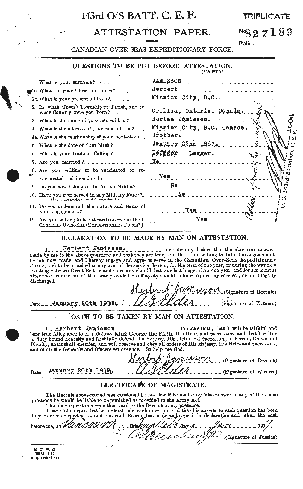 Personnel Records of the First World War - CEF 415173a