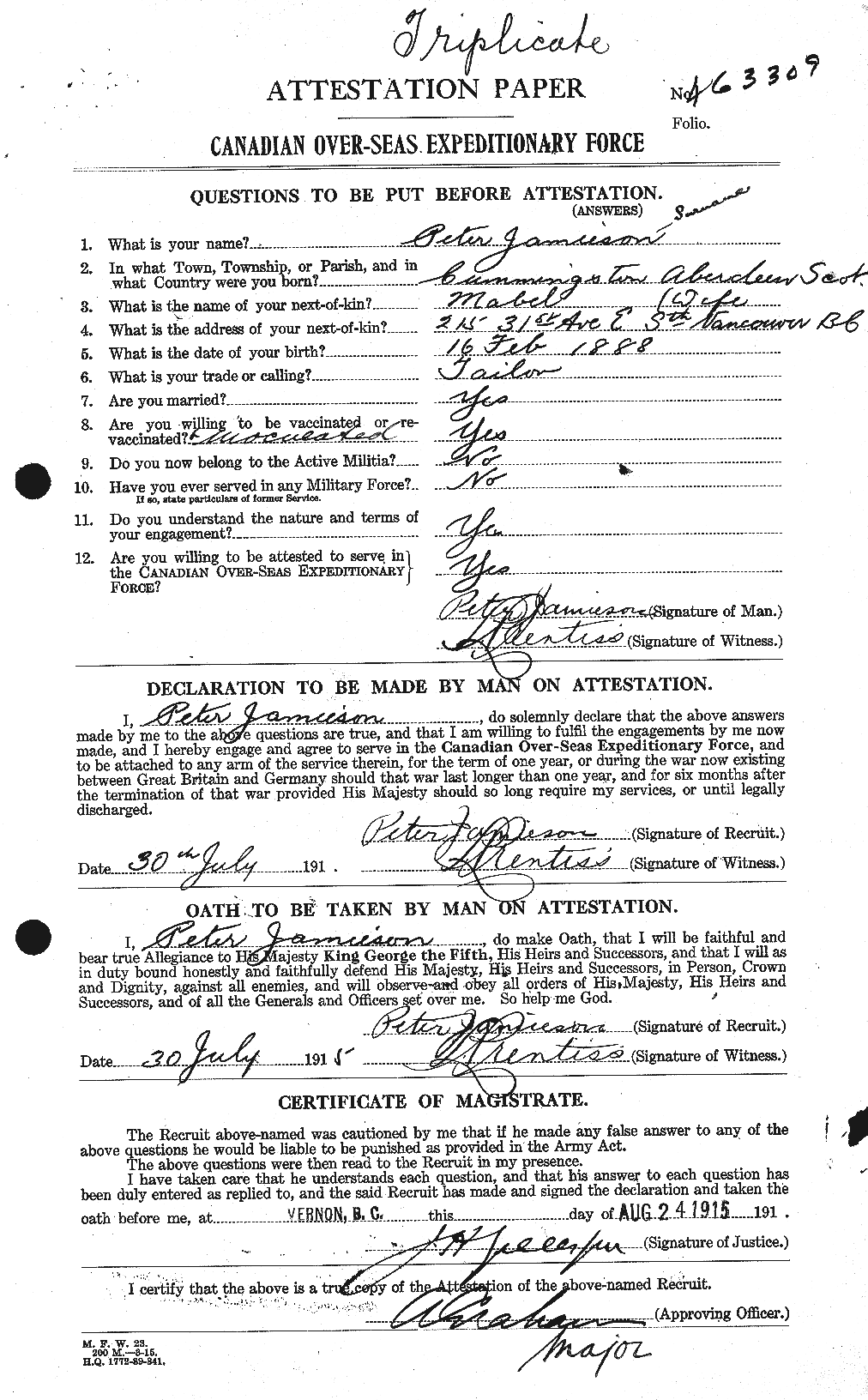 Personnel Records of the First World War - CEF 415236a