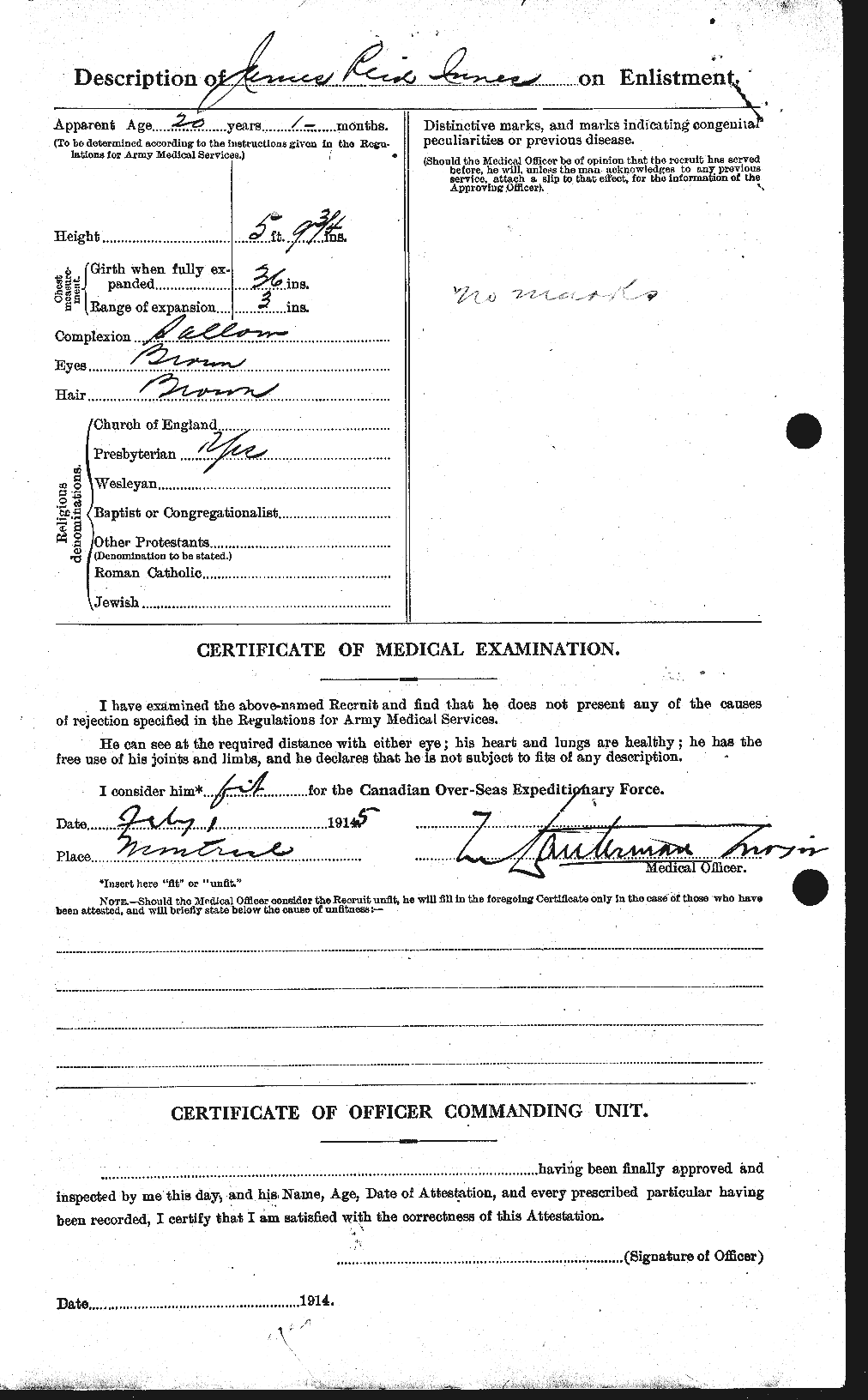 Personnel Records of the First World War - CEF 415417b