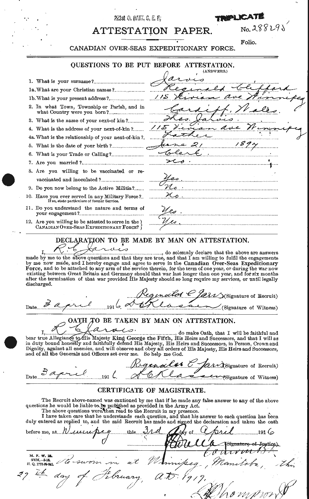 Personnel Records of the First World War - CEF 415848a