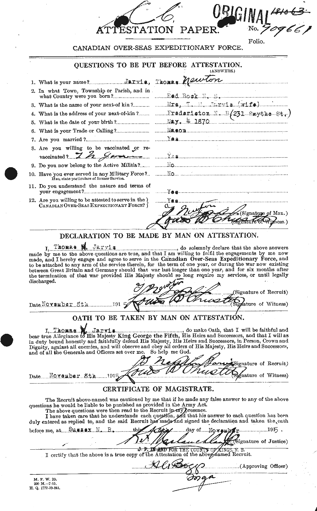 Personnel Records of the First World War - CEF 415864a