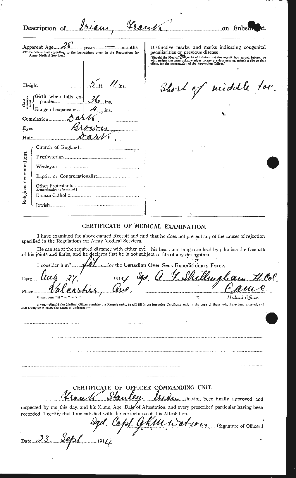 Personnel Records of the First World War - CEF 417058b