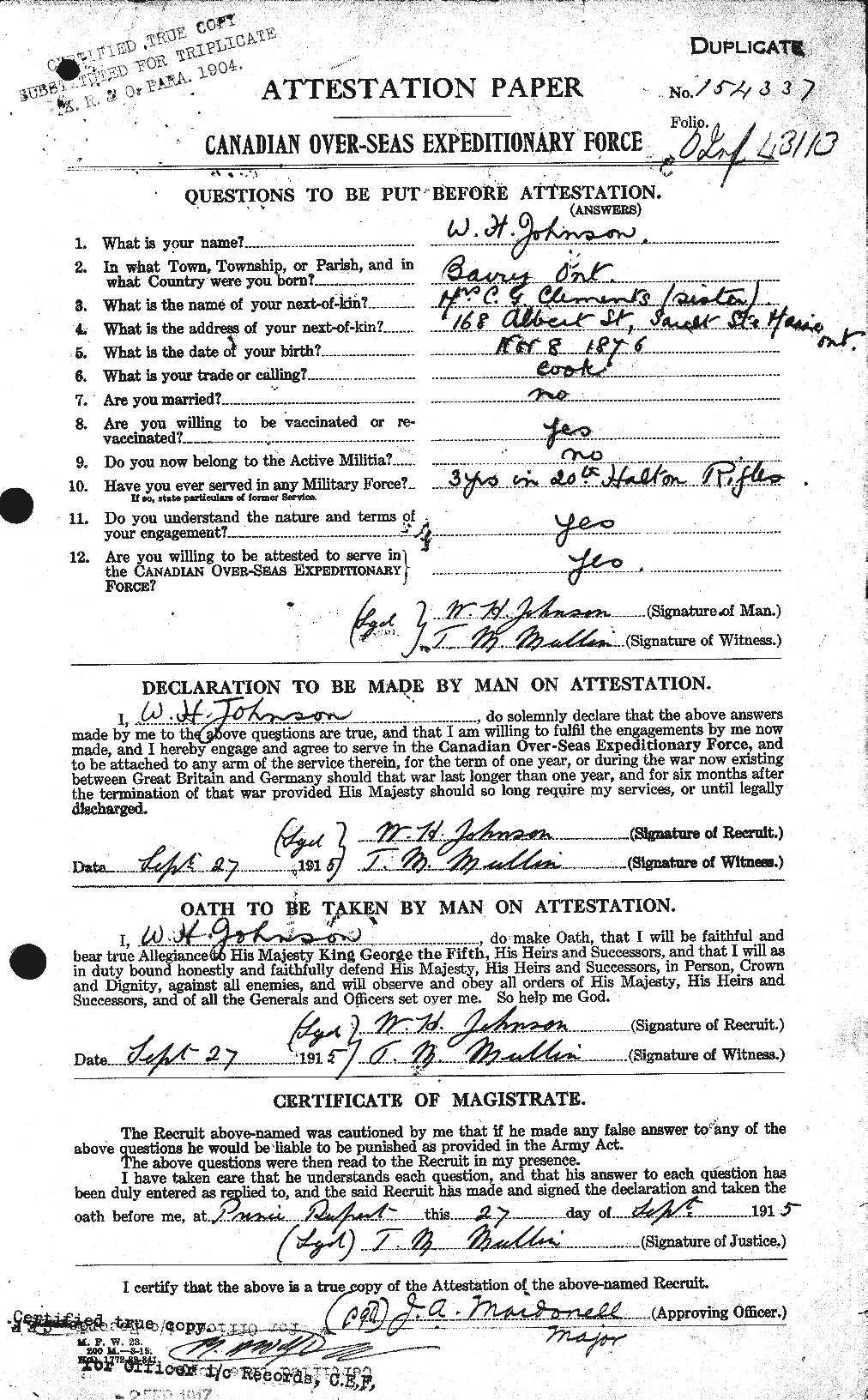 Personnel Records of the First World War - CEF 417576a