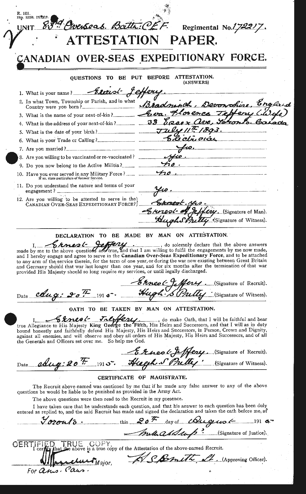 Personnel Records of the First World War - CEF 417734a