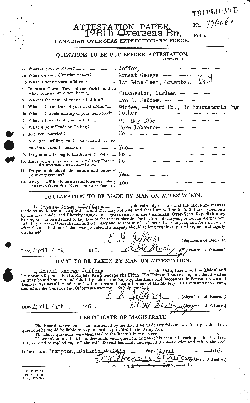 Personnel Records of the First World War - CEF 417740a