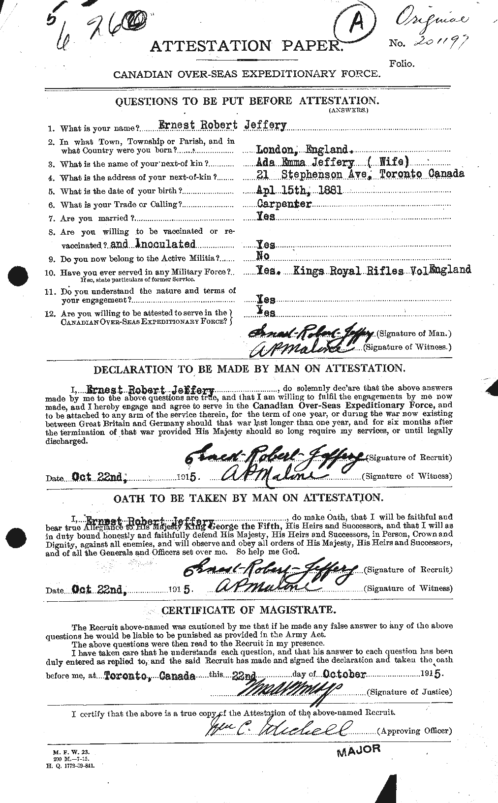 Personnel Records of the First World War - CEF 417741a