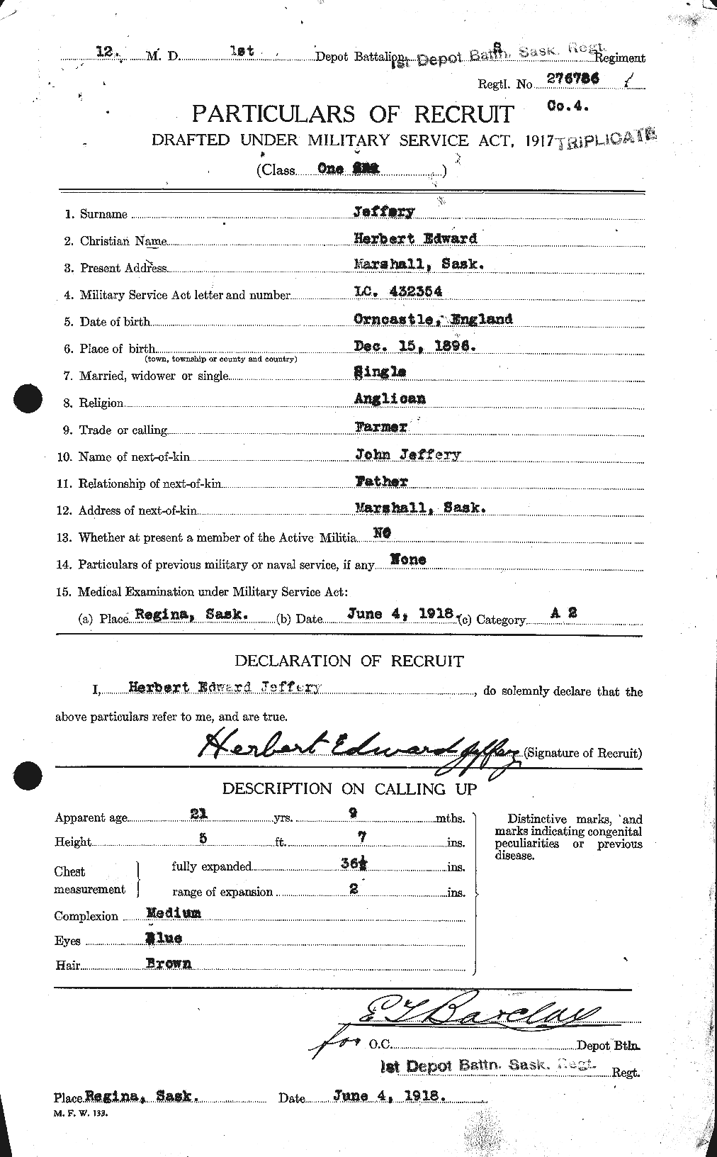Personnel Records of the First World War - CEF 417764a