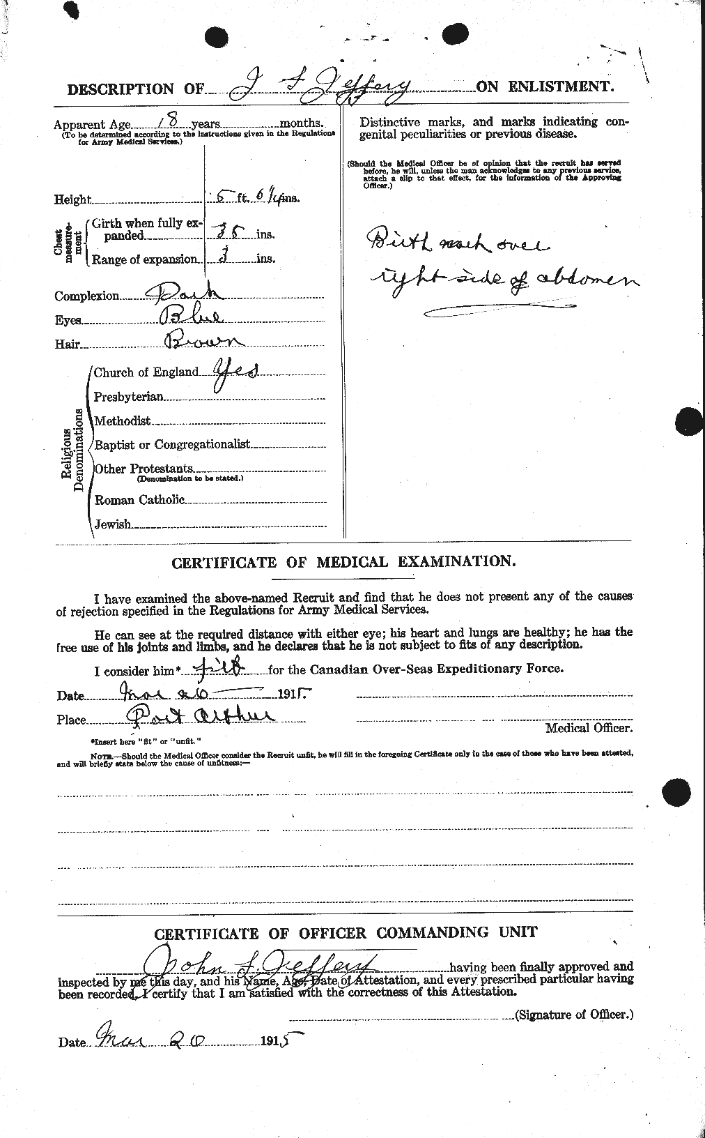 Personnel Records of the First World War - CEF 417776b