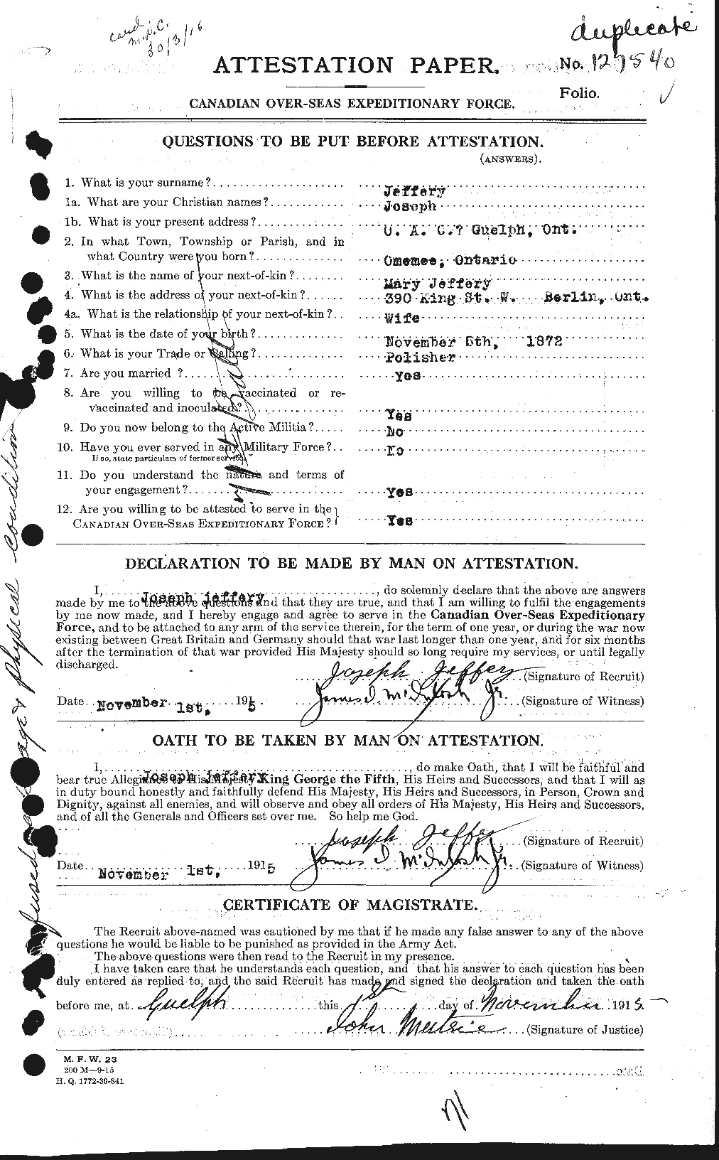 Personnel Records of the First World War - CEF 417785a
