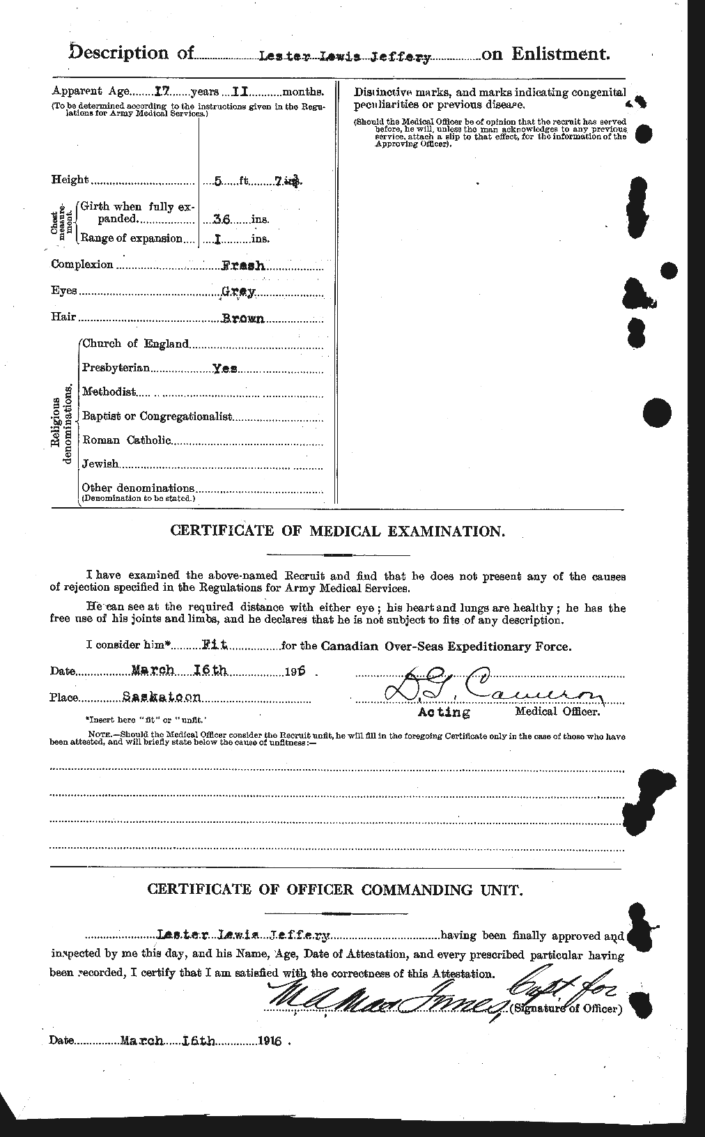 Personnel Records of the First World War - CEF 417786b