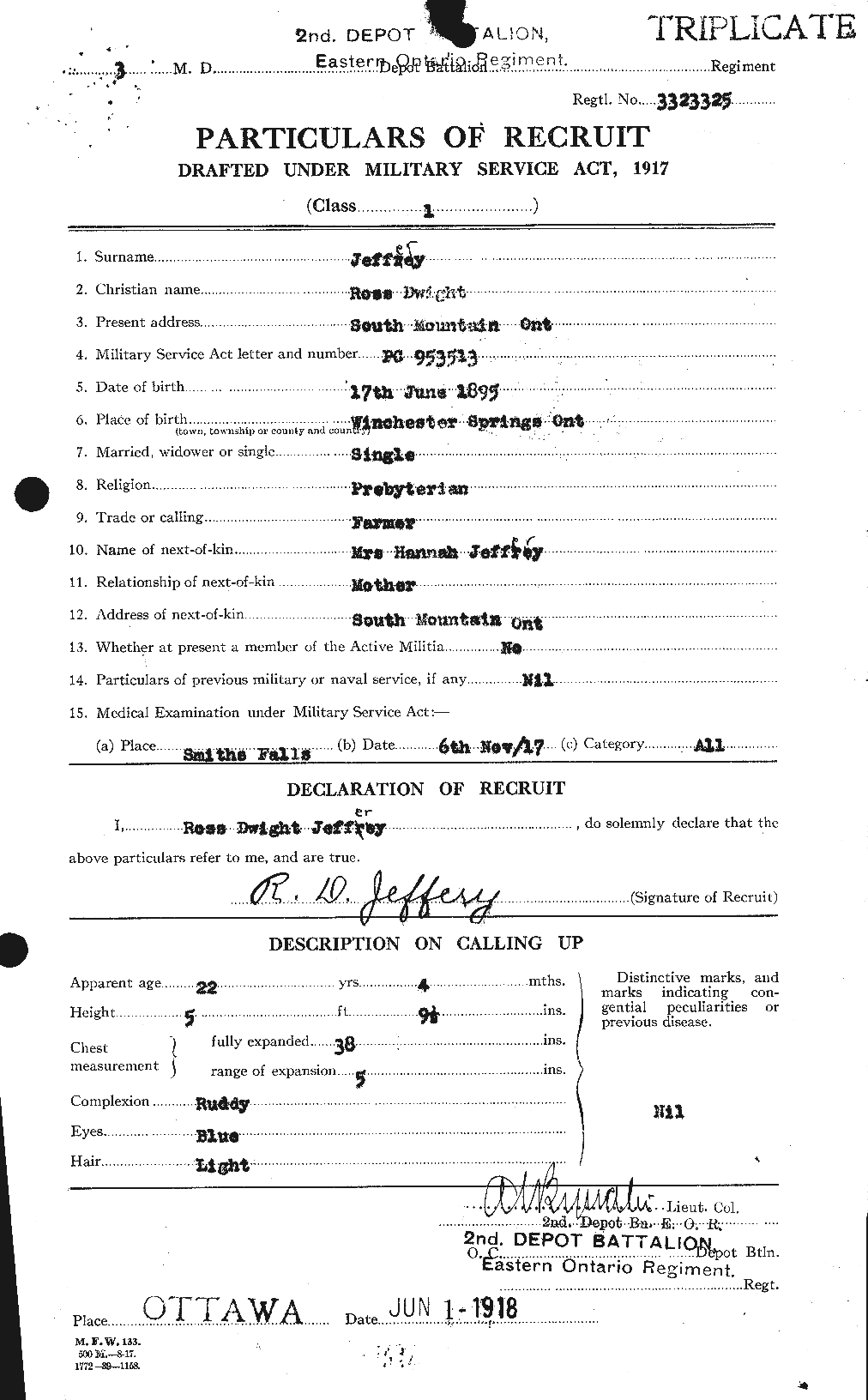 Personnel Records of the First World War - CEF 417798a