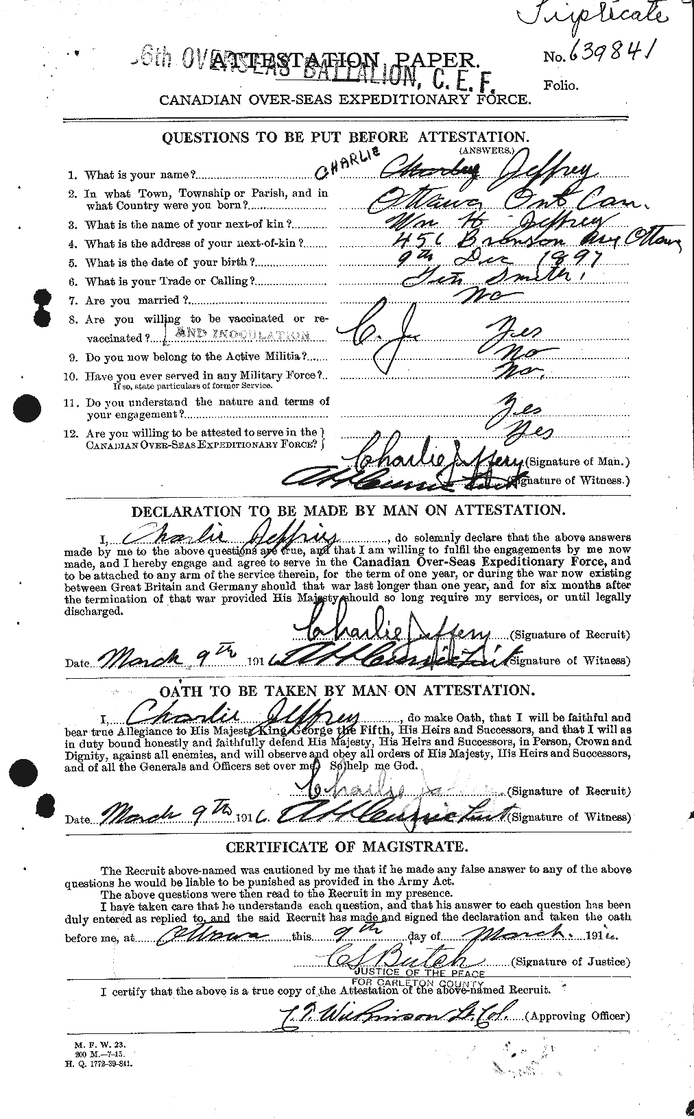 Personnel Records of the First World War - CEF 417860a