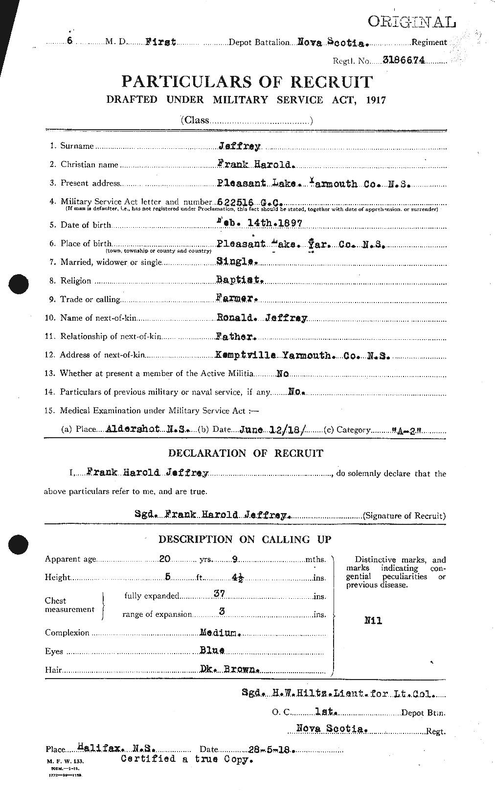 Personnel Records of the First World War - CEF 417878a