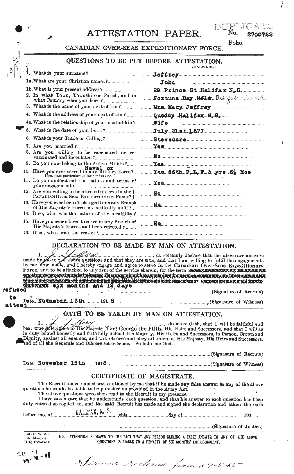 Personnel Records of the First World War - CEF 417910a