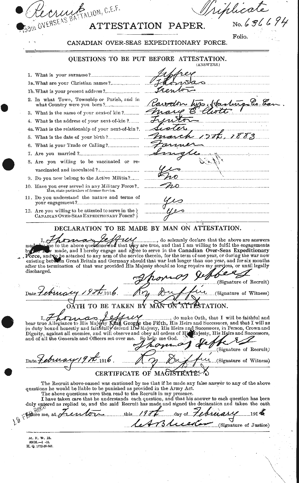 Personnel Records of the First World War - CEF 417934a
