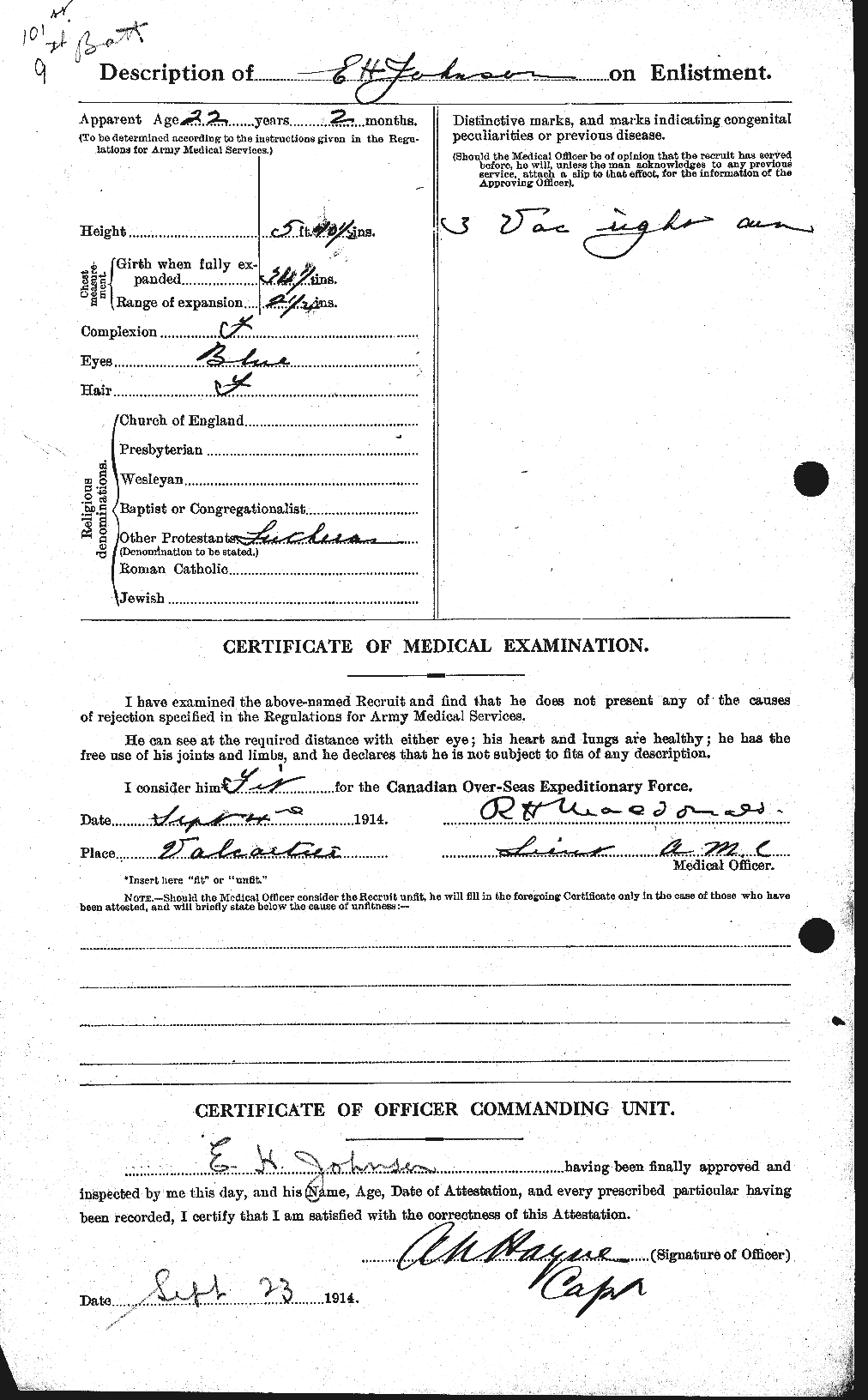 Personnel Records of the First World War - CEF 418918b