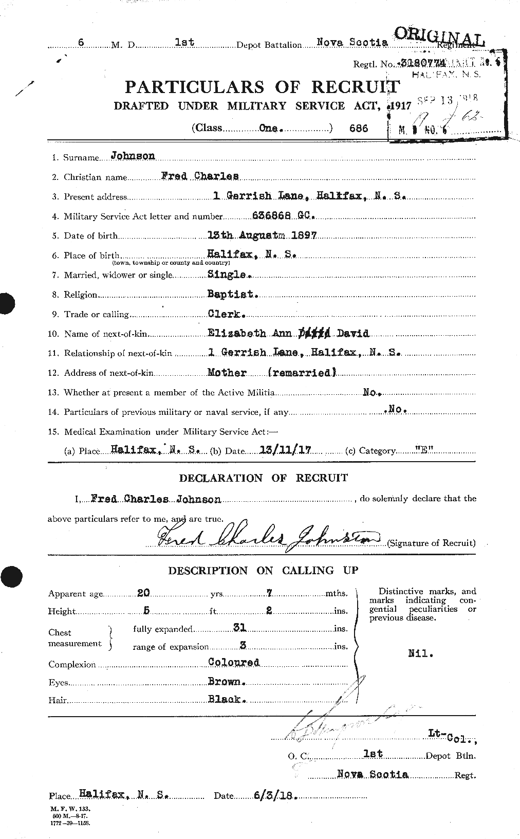 Personnel Records of the First World War - CEF 419064a