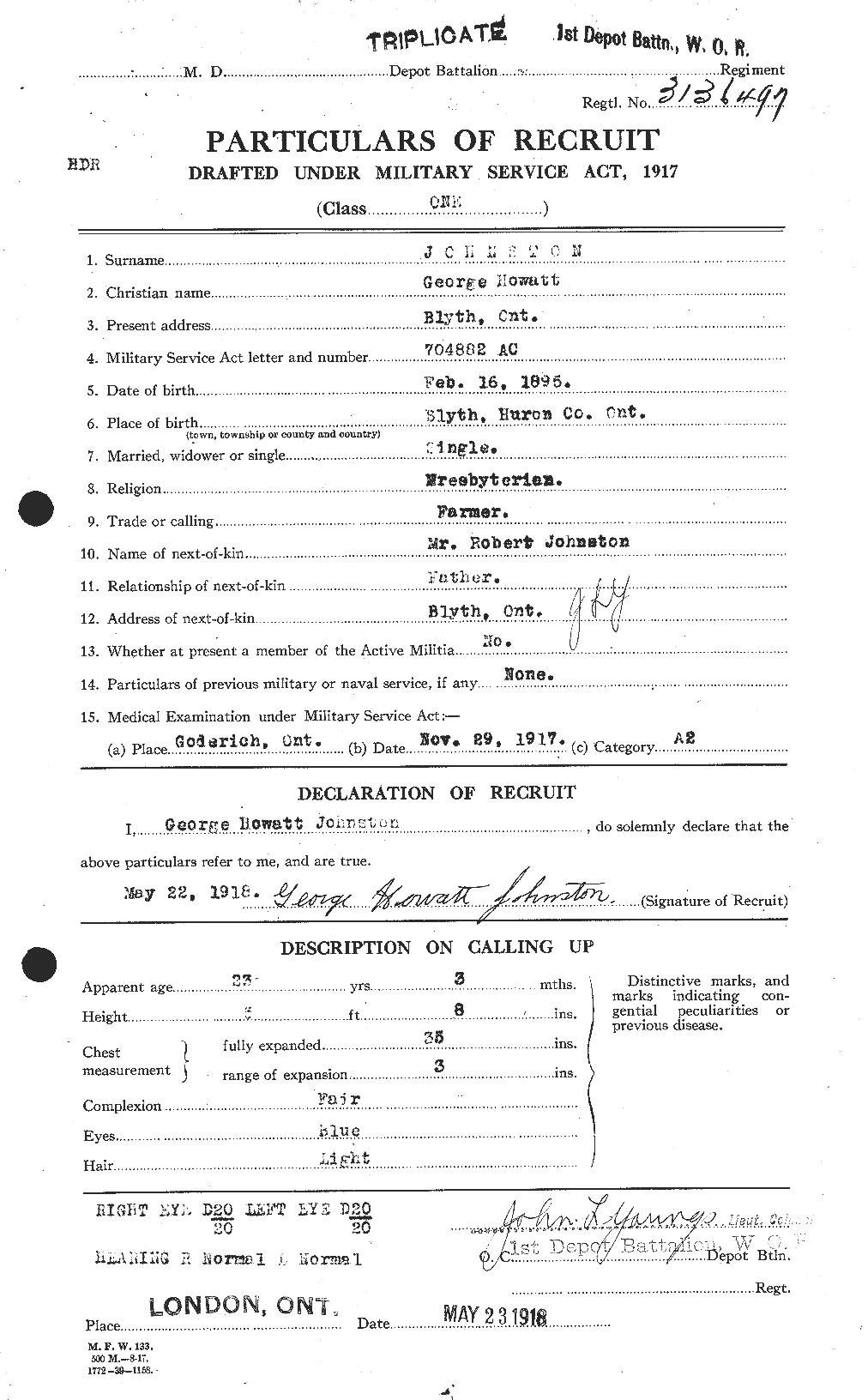 Personnel Records of the First World War - CEF 419432a