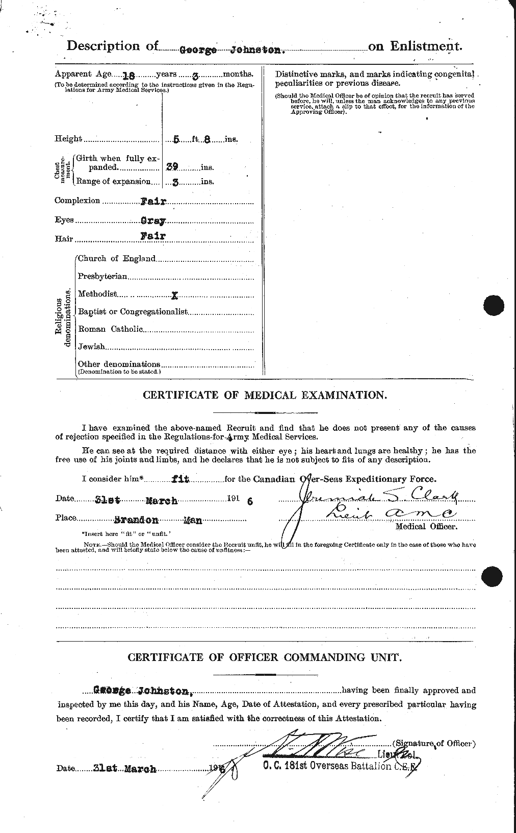 Personnel Records of the First World War - CEF 419458b