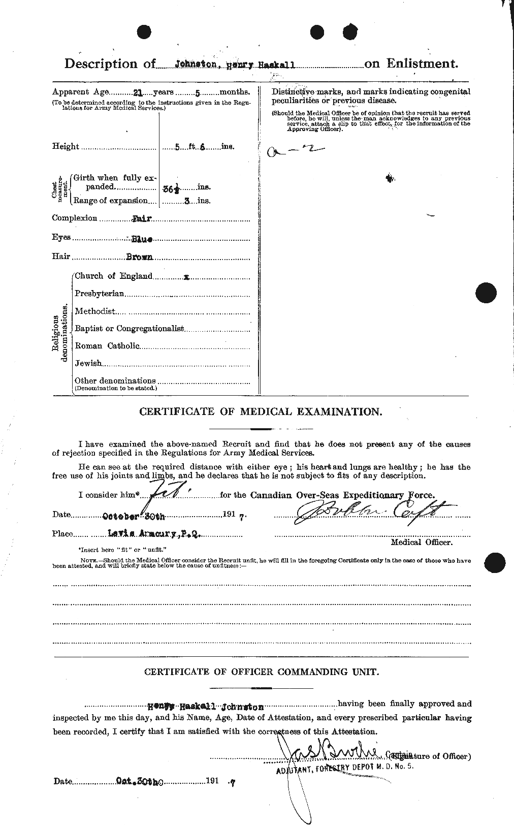 Personnel Records of the First World War - CEF 419543b
