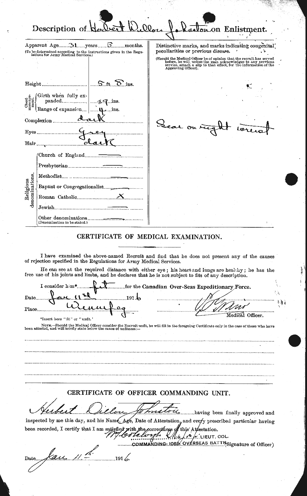Personnel Records of the First World War - CEF 419554b