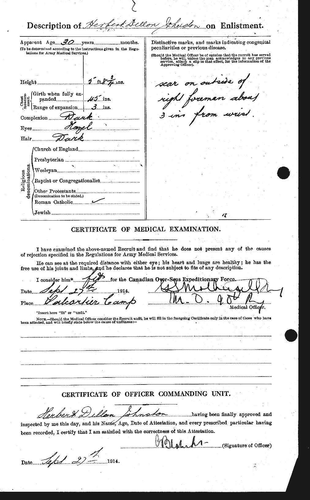 Personnel Records of the First World War - CEF 419555b