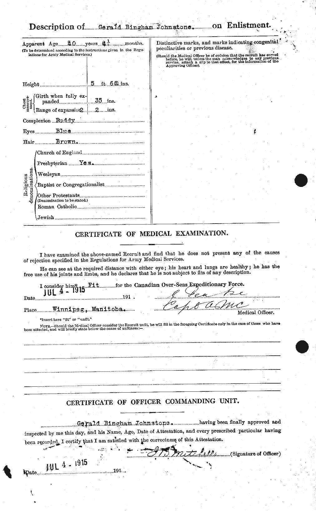 Personnel Records of the First World War - CEF 419598b