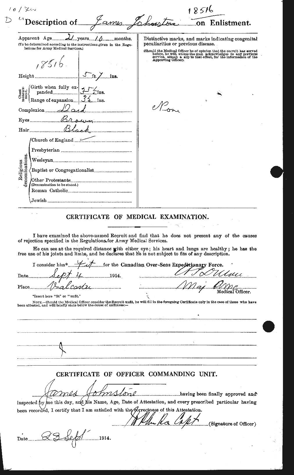 Personnel Records of the First World War - CEF 419630b