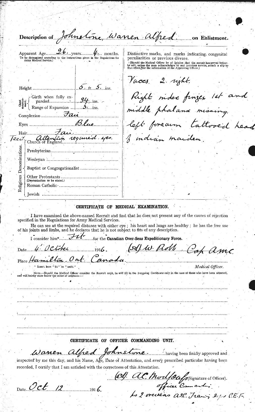 Personnel Records of the First World War - CEF 419732b