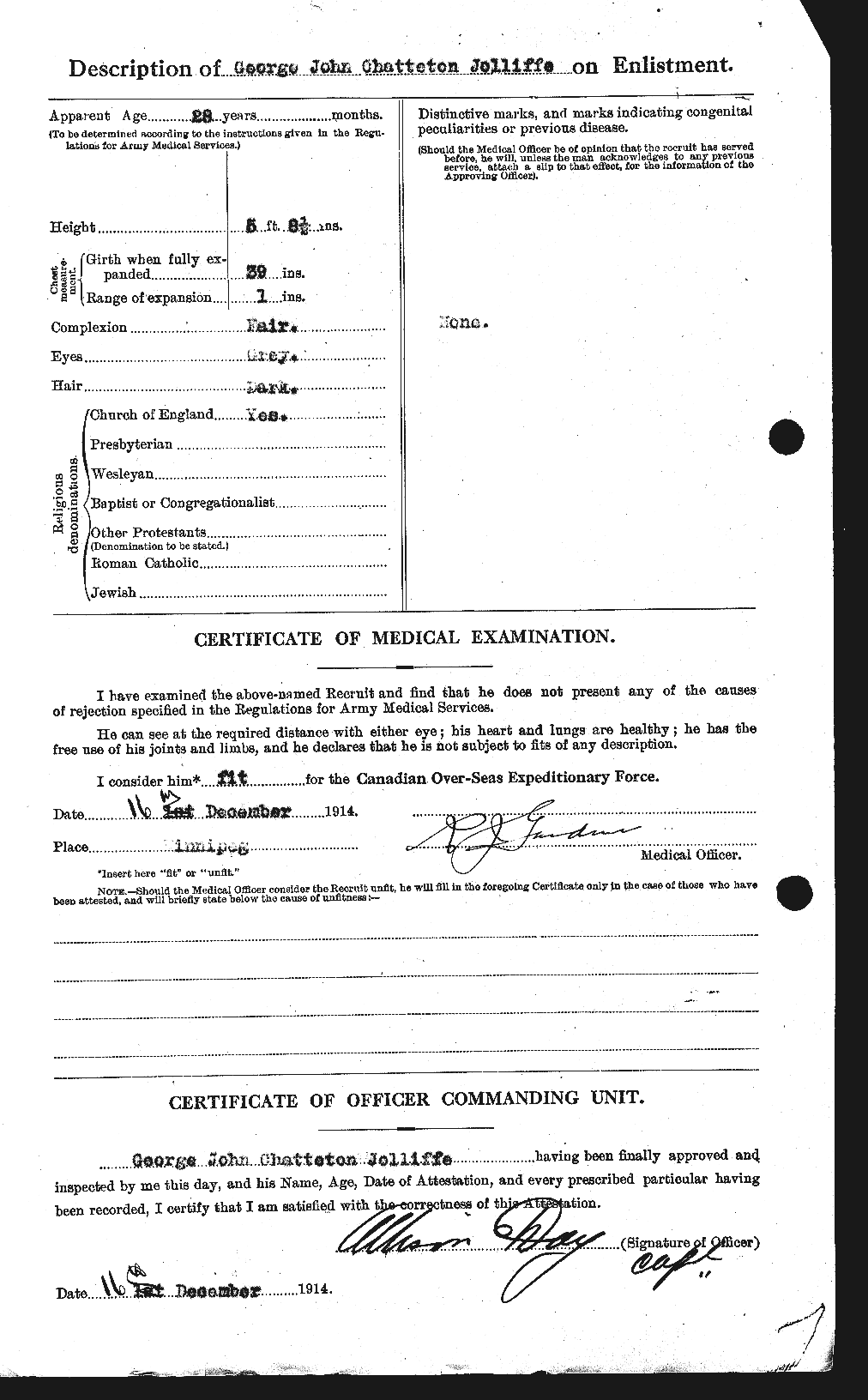 Personnel Records of the First World War - CEF 419894b